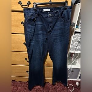 KanCan Women’s Flare High Waisted Jeans